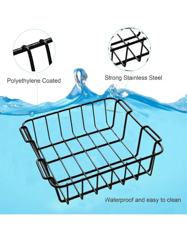 Cesta de Enfriador CORRBPEN 65 cm, Acero Aleado, Negro