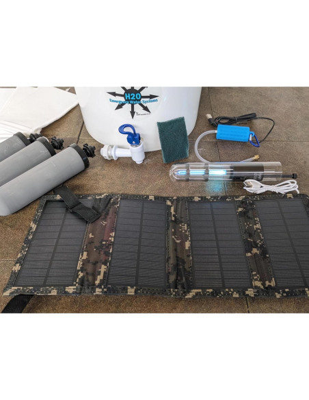 Purificador de Agua Portátil SHTFandGO Pozo de Gravedad UVC