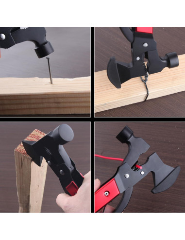 Multiherramienta 15 en 1 LEONTOOL con Hacha y Martillo