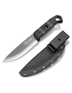 Cuchillo Fijo CVLIFE de Acero D2 con Funda - 25.7 cm Negro