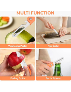 Cuchillo de Pelar Plegable AYADA LC-013 Acero Inoxidable 20.1 cm 2