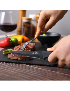 Juego de 6 Cuchillos de Carne UPTRUST de Acero Inoxidable 2