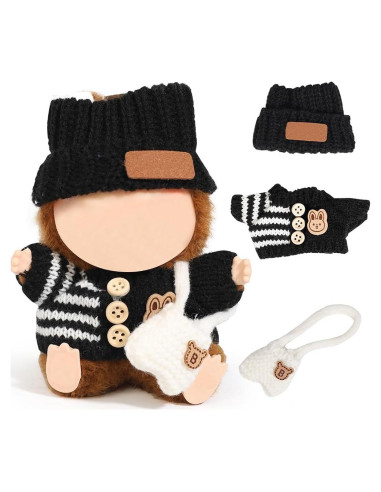 Set de Ropa de Muñeca Suublg 3 Piezas 17/15cm Hecho a Mano