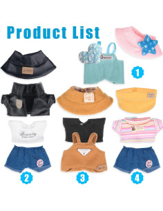Conjunto de Ropa para Muñeca Ebuddy 17 cm - 4 Estilos Modernos 2