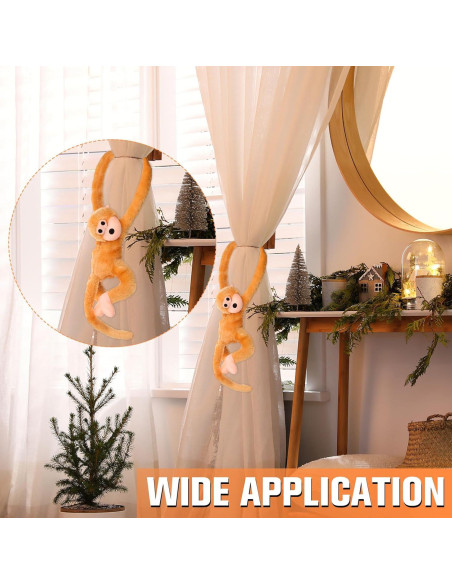 Mono de Peluche Colgante Chivao 2 Pcs 50 cm Marrón y Caqui Mono de Peluche Colgante Chivao 2 Pcs 50 cm Marrón y Caqui