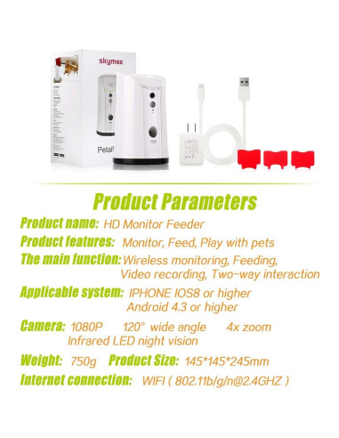 Dispensador de golosinas SKYMEE SM-02 con cámara y audio