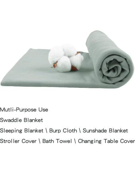 Conjunto de gorros y manta de algodón PESAAT para recién nacidos