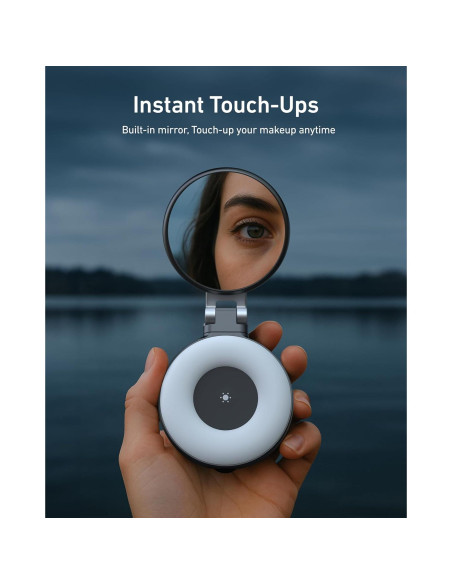 Luz de Belleza Selfie TELESIN Magnética 360 CRI97 Negra