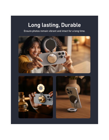 Luz de Belleza Selfie TELESIN Magnética 360 CRI97 Negra