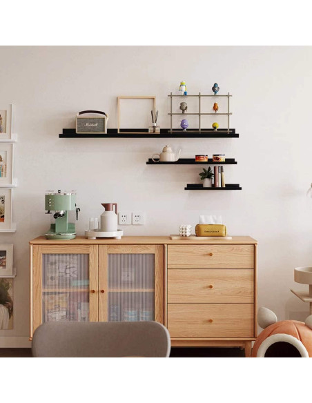 Estante Magnético de Bambú QINOL para Cocina 2 Piezas 38 cm