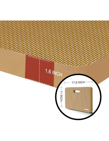 Almohadilla de Rodillas Impermeable Omixe 45.72x27.94 cm Beige