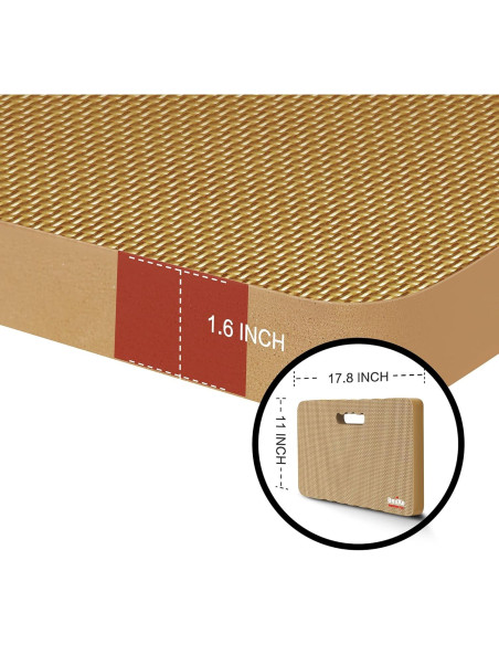Almohadilla de Rodillas Impermeable Omixe 45.72x27.94 cm Beige