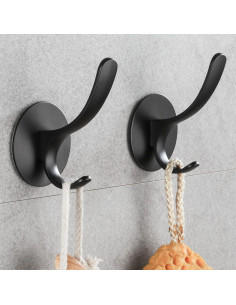 Ganchos Adhesivos para Toallas GERUIKE 2 Piezas Acero Inoxidable 2