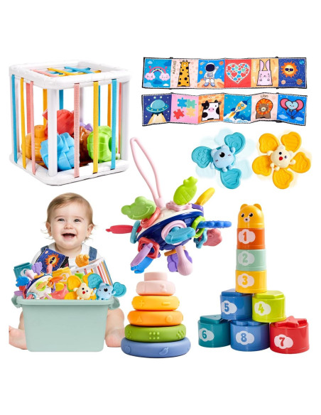 Juguetes Montessori para Bebés 6 en 1 Motesoly 6-12 Meses