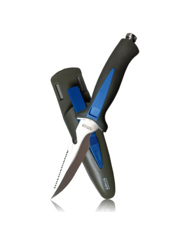 Cuchillo de Buceo AquaDiscovery 25.4 cm Acero Inoxidable Antideslizante