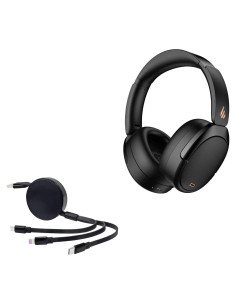 Cable retráctil BoxWave 100W USB-C/Micro USB para Edifier WH950NB