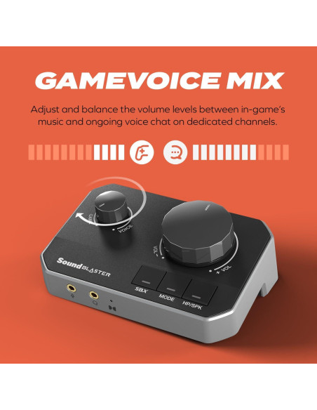 DAC USB Sound Blaster G8 Creative Labs - Audio para Juegos