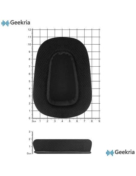 Almohadillas de Reemplazo Geekria para Auriculares Logitech G533 G633 G635 G933 G935