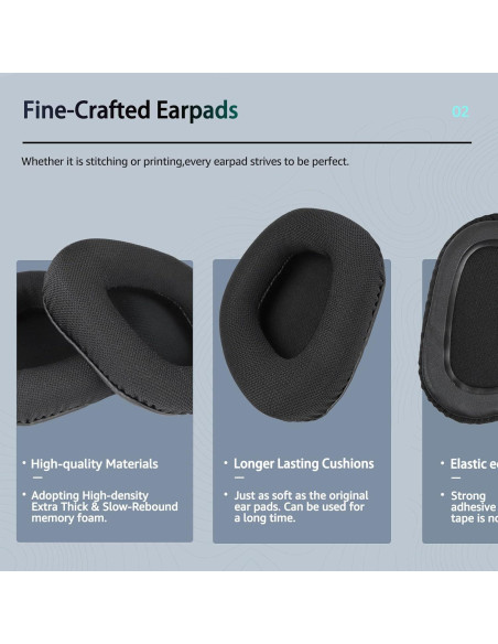 Almohadillas de Repuesto Corsair Void Pro - Tela Suave y Espuma