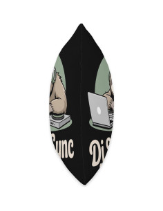 Cojín DJ SlowSync Perezoso 16x16 para Laptop y Auriculares 2