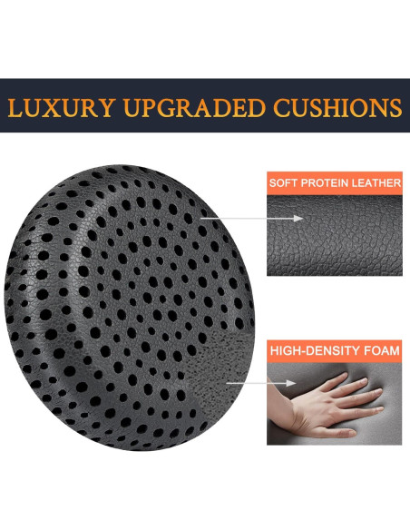 Almohadillas de Reemplazo SOULWIT para Auriculares Koss - Negro