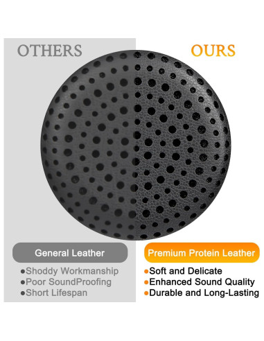 Almohadillas de Reemplazo SOULWIT para Auriculares Koss - Negro