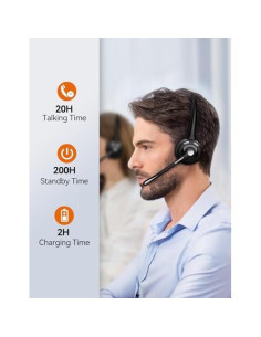 Auriculares Inalámbricos TECKNET HS004 Bluetooth 5.2 con Micrófono 2