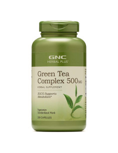 Suplemento GNC Herbal Plus Té Verde 500mg 200 Porciones