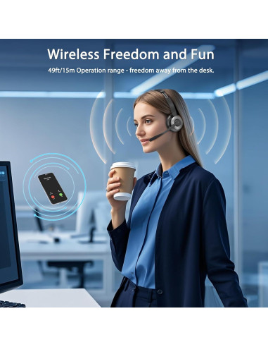 Auriculares Inalámbricos Bluetooth 5.3 Earby KSG-BT782S con Micrófono