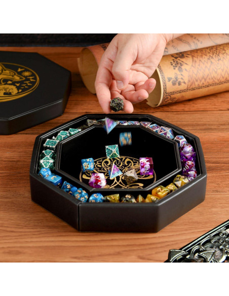 Bandeja de Dados Soar Forge 22.86 cm Octagonal D&D
