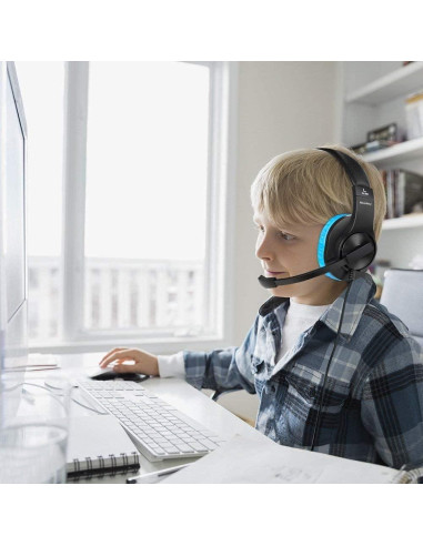 Auriculares Gaming Meedasy Azul para PS4, Xbox y PC con Micrófono