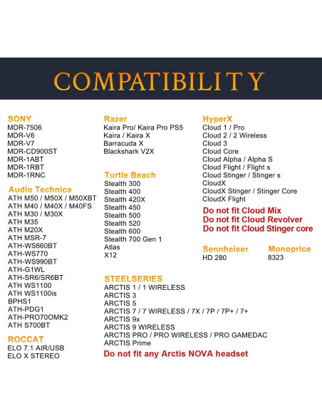 Almohadillas de Gel Refrigerante Soulwit para Auriculares - Negro