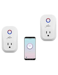 Enchufe Inteligente WiFi Jinvoo, Control Remoto, 10A, 2 Paquete