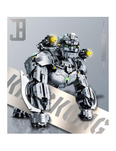 Juego de Construcción Robot King Kong 34 cm con Luz Verde 2