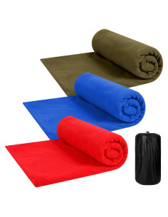 Forro de Saco de Dormir Mixweer 3 Pcs Forro Polar Adulto