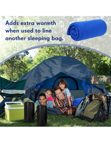 Forro de Saco de Dormir Mixweer 3 Pcs Forro Polar Adulto
