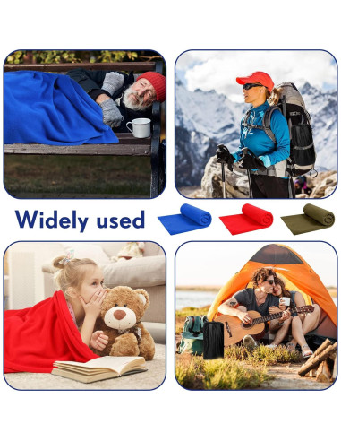 Forro de Saco de Dormir Mixweer 3 Pcs Forro Polar Adulto