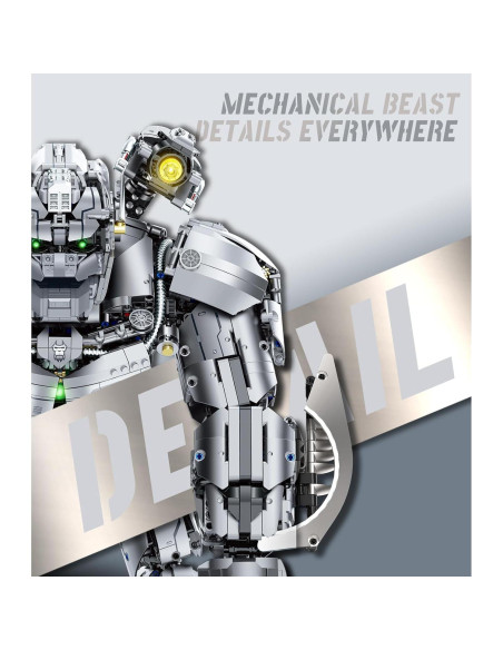 Juego de Construcción Robot King Kong 34 cm con Luz Verde