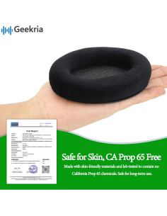 Almohadillas de Repuesto Geekria Velour para Auriculares Sennheiser 2