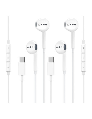 Auriculares USB C Intrauditivos HiFi esbeecables 2 Pack