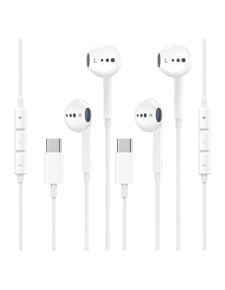 Auriculares USB C Intrauditivos HiFi esbeecables 2 Pack