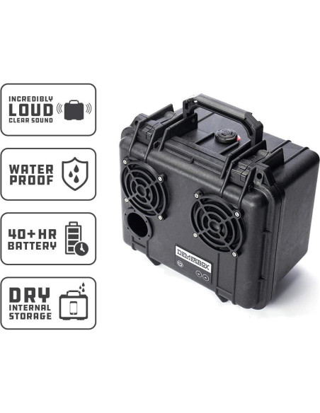 Altavoz Bluetooth DemerBox DB2 Barrow Black Impermeable 40h Altavoz Bluetooth DemerBox DB2 Barrow Black Impermeable 40h