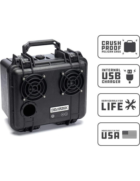 Altavoz Bluetooth DemerBox DB2 Barrow Black Impermeable 40h Altavoz Bluetooth DemerBox DB2 Barrow Black Impermeable 40h
