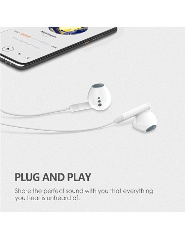 Auriculares USB C Intrauditivos HiFi esbeecables 2 Pack