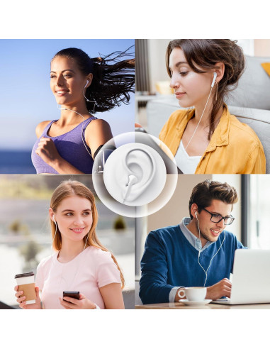 Auriculares USB C Intrauditivos HiFi esbeecables 2 Pack