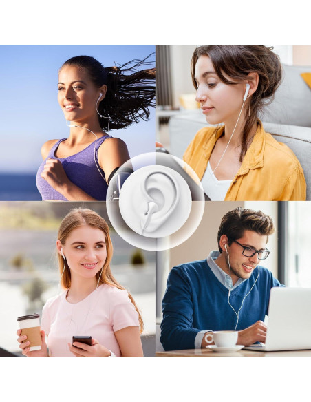 Auriculares USB C Intrauditivos HiFi esbeecables 2 Pack