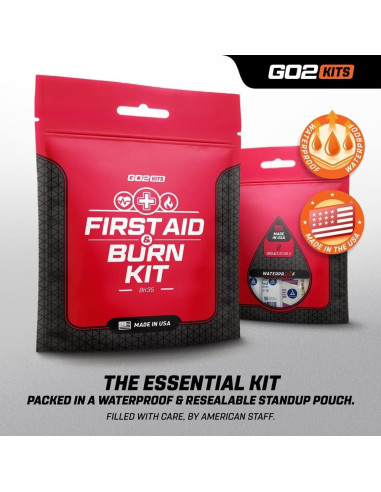 Kit de Primeros Auxilios para Quemaduras Go2Kits 1-Pack