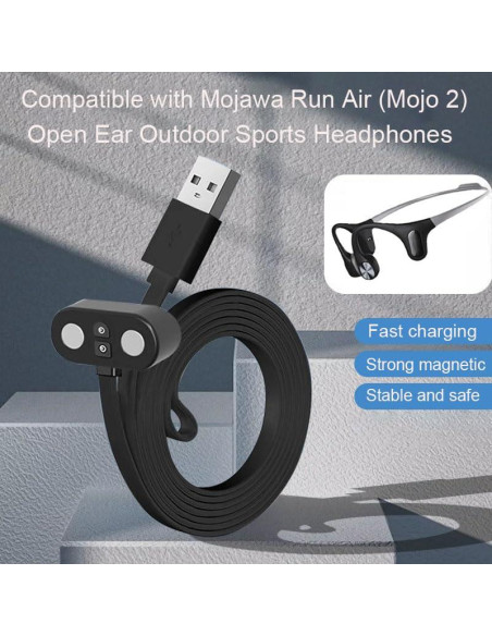 Cable de Carga Magnético 60cm Xinya para Auriculares Mojawa