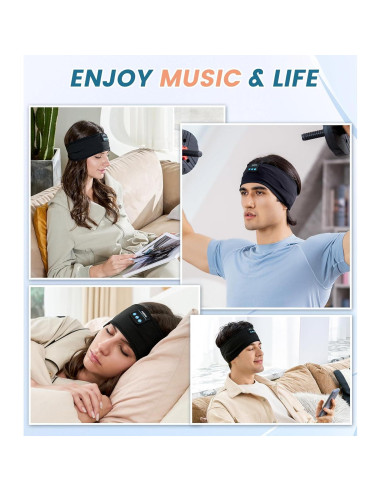 Auriculares para dormir Voerou Bluetooth 5.4 Banda deportiva 90g
