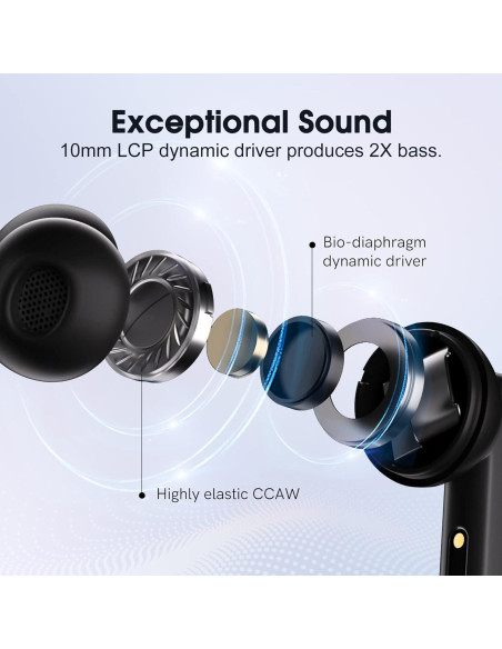 Auriculares Inalámbricos QCY T13 ANC Bluetooth 5.3 IPX5 30H
